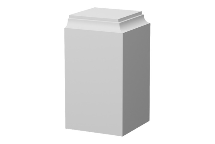 Takkloss Innerhörn Furu Vit 50 x 50 x 90 mm 2-pack EHL Prolist
